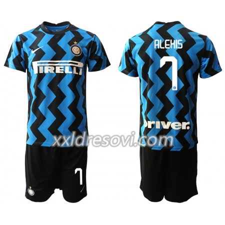 Inter Milan Alexis Sanchez 7 Domaći Dječji Komplet Dresovi za Nogomet 2020-2021 (+ kratke hlače)